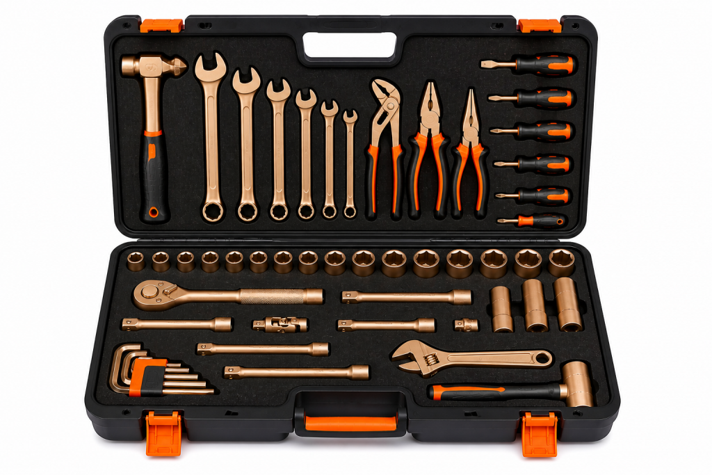 Caja herramientas antichispa